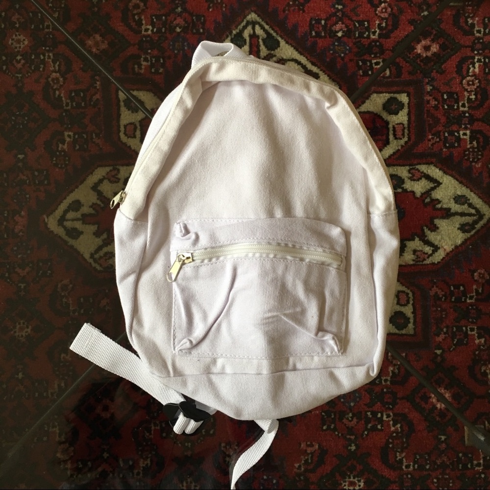 Mini White Backpack